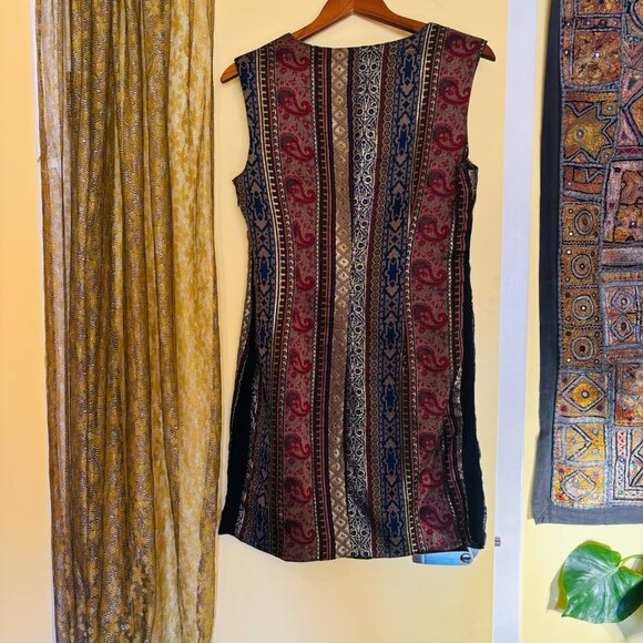 Vintage 1960s Italian Jacquard Dress, size S/M - Picture 10 of 12